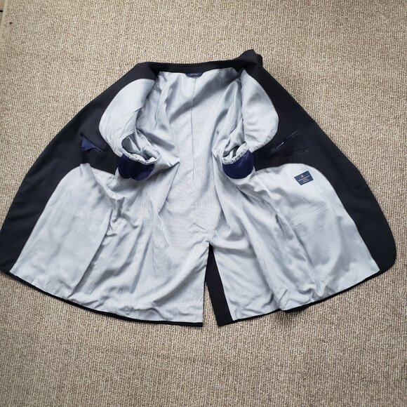 Brooks Brothers Explorer Madison Fit 2pc Suit 48R 37x28 Black Read - Picture 3 of 15